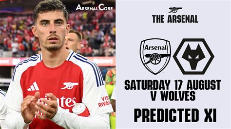 Arsenal predicted lineup vs Wolves | Premier League 2024/25