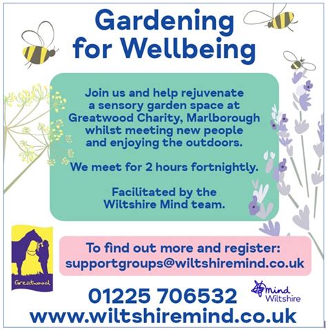 Gardening For Wellbeing Wiltshire Mind