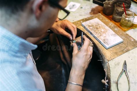Goldsmith Working Stock Photo Image Of Billet Industry 99505470