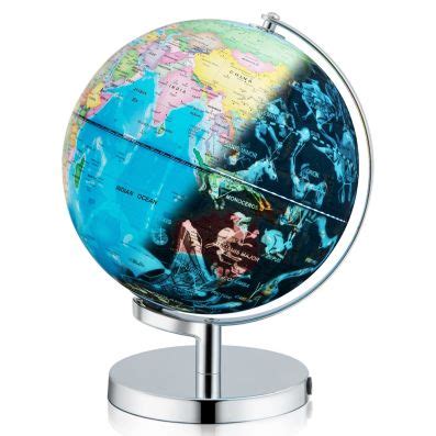 Globe Terrestre Cm Globe Jour Nuit Lumineux Sillumine Avec La