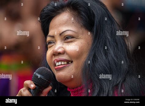 Woman Singer In Prambanan In Indonesia Stock Photo Alamy