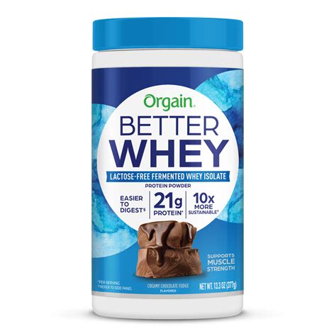 Better Whey Chocolate Protein Powder Orgain