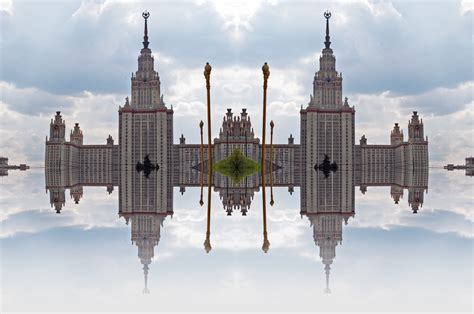 Moscow Lomonosov University Reflect Free Stock Photo - Public Domain ...