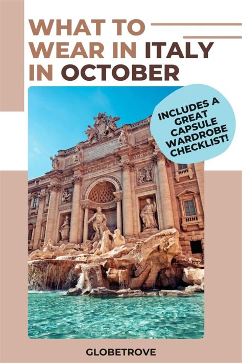 What To Wear In Italy In October Includes A Great Capsule Wardrobe