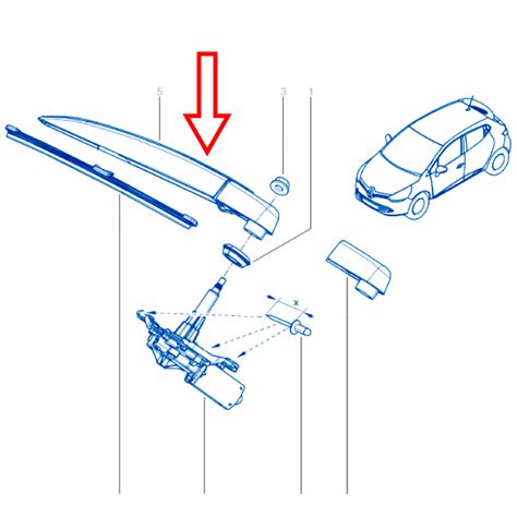 CLIO III Renault Yedek Parça NOM OTO Silecek Silgi Şase ve Motor