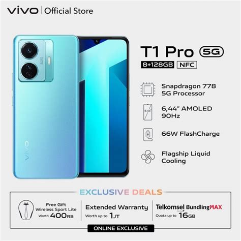 Resmi Dijual Di Indonesia Berikut Spesifikasi Hp Vivo T Pro G