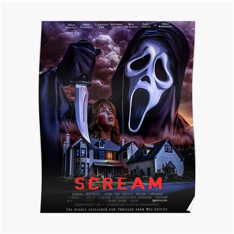 "Scream 1996 Poster" Poster for Sale by shirleywelmitt | Redbubble