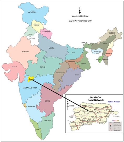 Jalgaon District Taluka Map