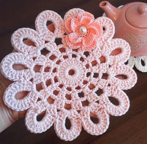 Crochet Flower Doily Video Tutorial We Love Crochet