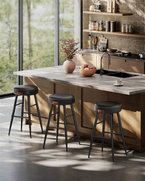 Vasagle Echo Collection Bar Stools Set Of Kitchen Counter Stools