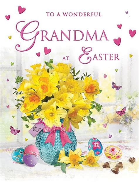 Daffodils Grandma Easter Card