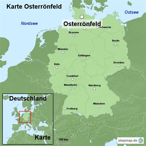 Stepmap Karte Osterr Nfeld Landkarte F R Deutschland