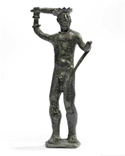 A PROTO ELAMITE BRONZE MALE FIGURE CIRCA 2600 2800 B C