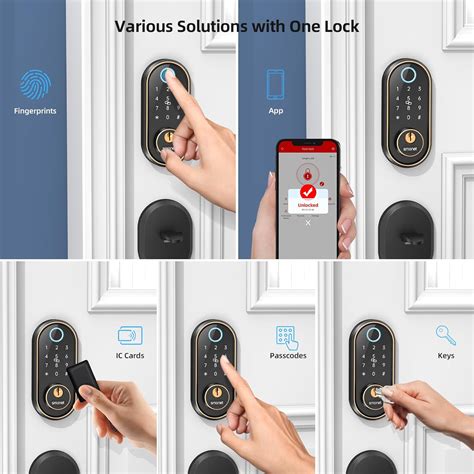 Smonet 7 In 1 Smart Lock Front Door Best Home Door Lock