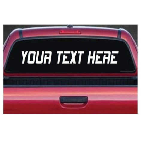 Make Your Own Custom Text Rear Window Decal Sticker Custom Made In