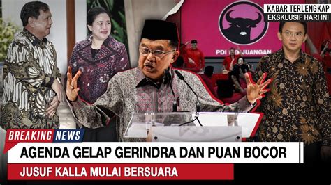 Pecah Diam Gerindra Puan Atur Agenda Jk Bongkar Alasan Pdip Tolak