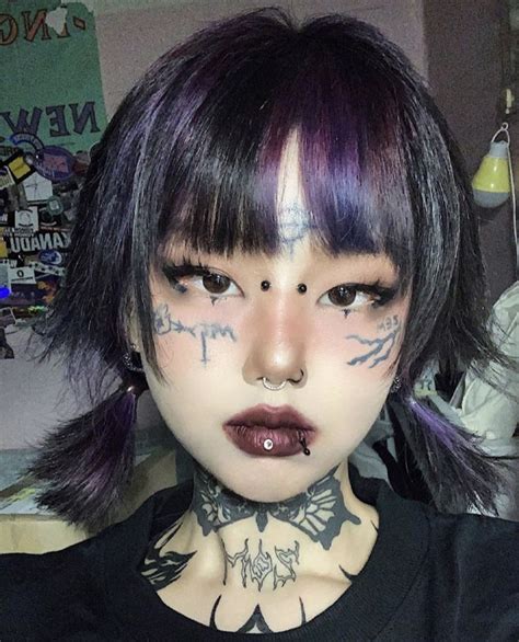 Alt Makeup Edgy Makeup Asian Makeup Korean Makeup Cyber Punk Makeup