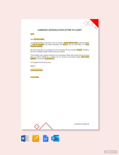 Professional Business Introduction Letter Infoupdate Org