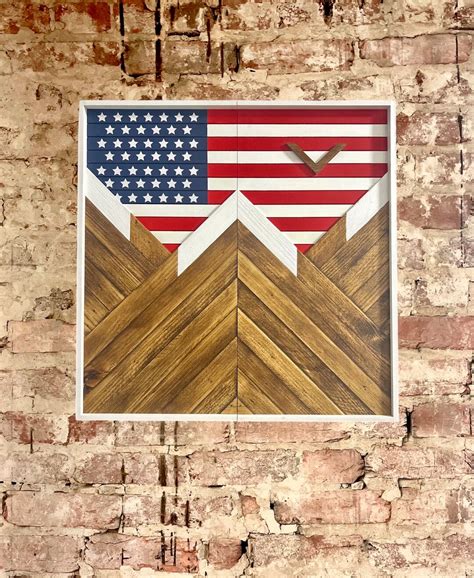 Rustic Outdoor Dartboard Cabinet 24x24 Rustic Usa Flag Etsy