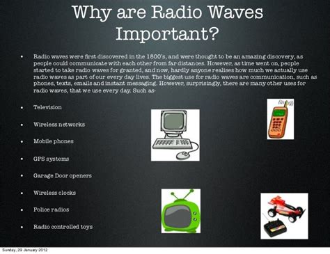 Uses of radio waves