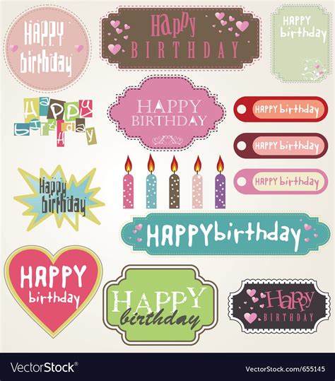 Happy Birthday Printable Label