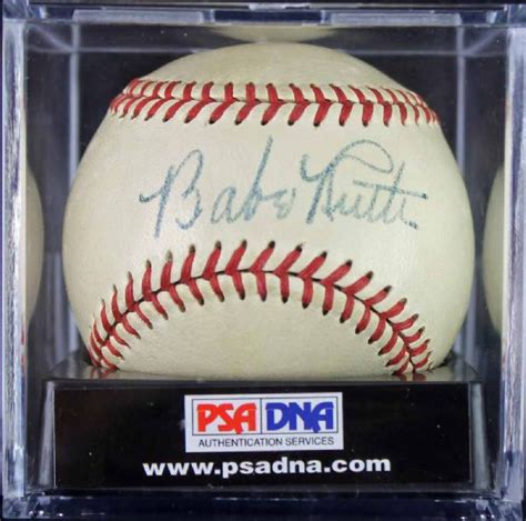 Lot Detail Babe Ruth Phenomenal Single Signed Oal Baseball Psa