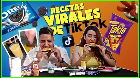 Probando RECETAS VIRALES DE TIKTOK YouTube