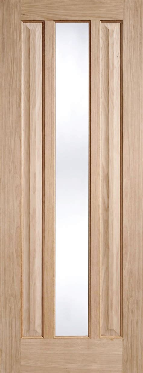 Kilburn Oak Clear Glazed Internal Door