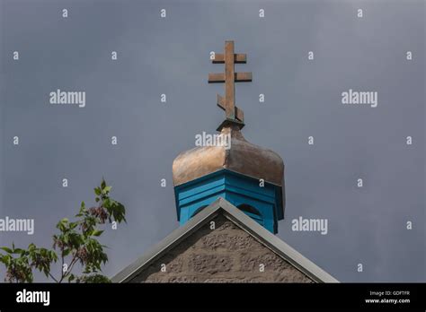 Saint Paul And Saint Peter Russian Orthodox Church Montreal Stock Photo