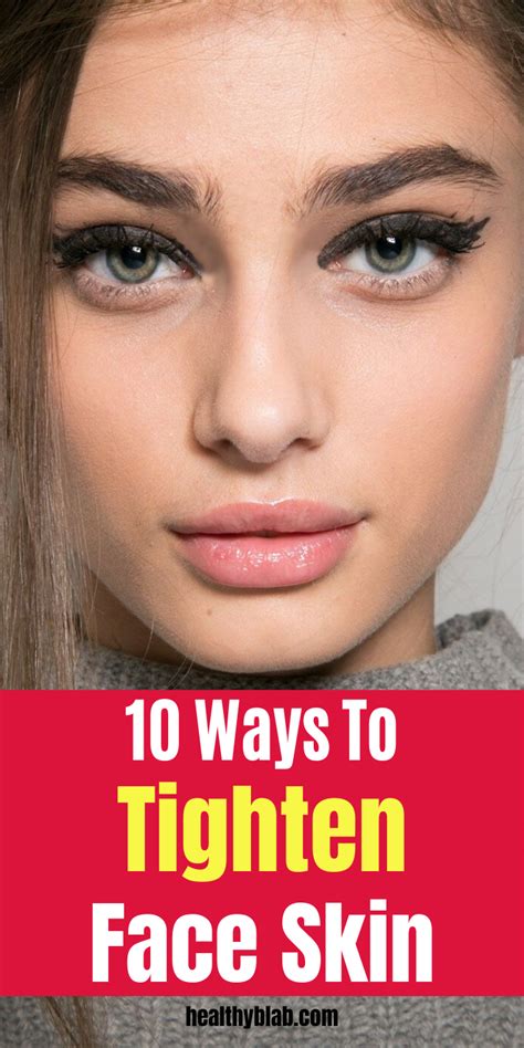 How To Tighten Face Skin Naturally At Home In 2020 Face Tightening