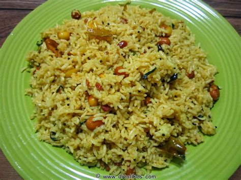 Tamarind Rice Andhra Pulihora Puliyogare Diva Likes