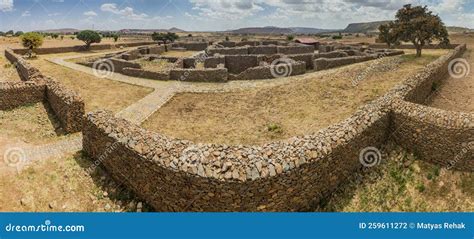 Dungur Queen Of Sheba Palace Ruins In Axum Ethiop Stock Photo