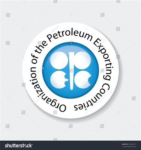 Opec Icon Organization Petroleum Exporting Countries Stock Vector