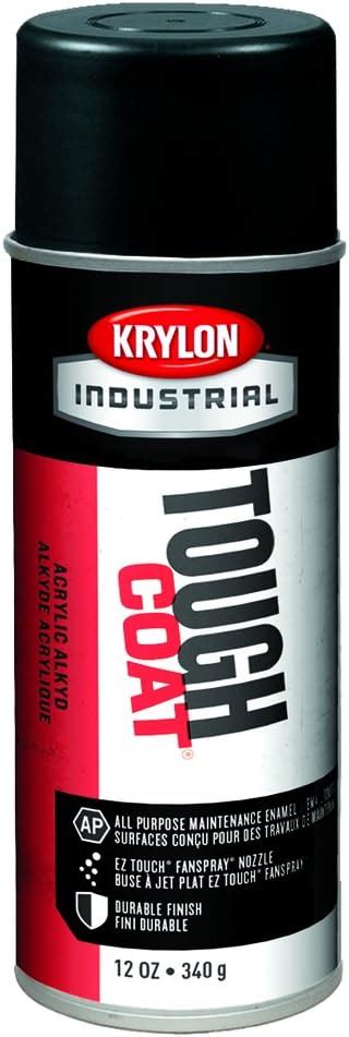 Spray Paint Tough Coat Enamel 12Oz Osha Black Pack Of 12 Household