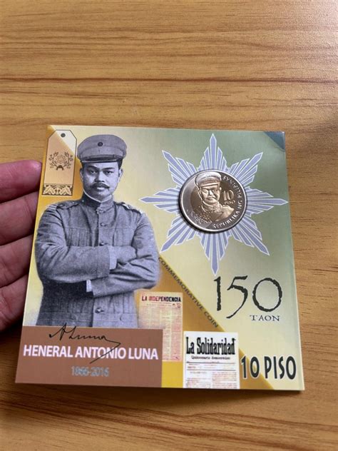 Heneral Antonio Luna Php 10 Peso Coin On Carousell