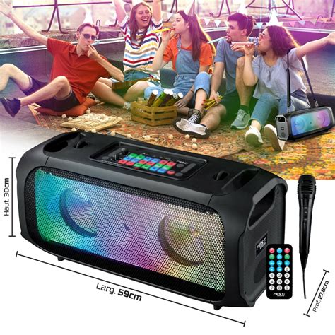 Festinight Enceinte Dj Party Karaok Blaster Dj Sur Batterie