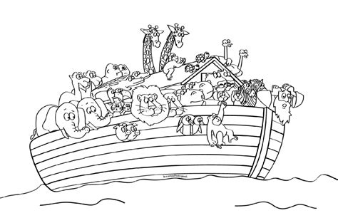 Easy Noahs Ark Coloring Page