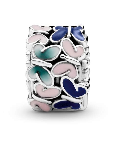 Pandora Sterling Silver Butterflies Clip Charm - Macy's