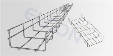 Elcon Wire Mesh Cable Trays Hot Dip Gi Galvanized Iron Cable Trays