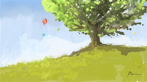 Tree on Hill by Brandoch-Daha on DeviantArt