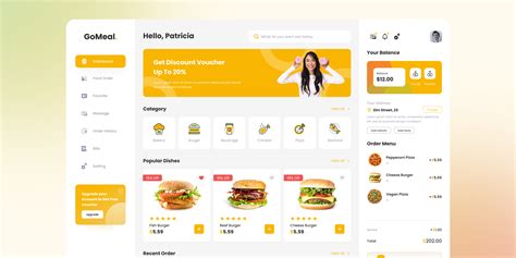 FREE Online Food Delivery Dashboard Figma