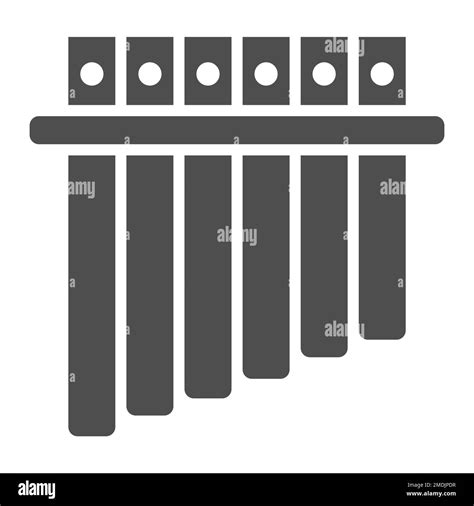 Icono De Glifo Panpipe Musical E Instrumento Signo De Flauta