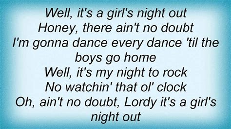 Judds Girls Night Out Lyrics Youtube