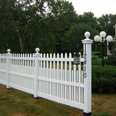 Weatherables Ashville 5 Ft H X 6 Ft W White Vinyl Picket Fence Panel