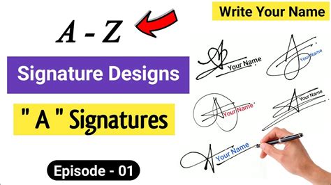 A To Z Signature Style Signature Style Of My Name A Signature