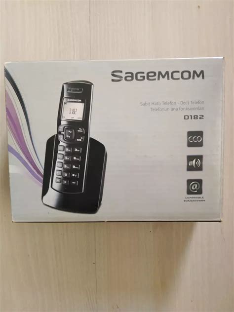 Sagemcom D Telsiz Sabit Hatl Ekranl Telefon S F R Sabit Ve