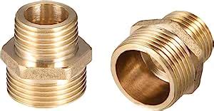 Amazon Uxcell Brass Male To Male Straight Pipe Reducing Hex