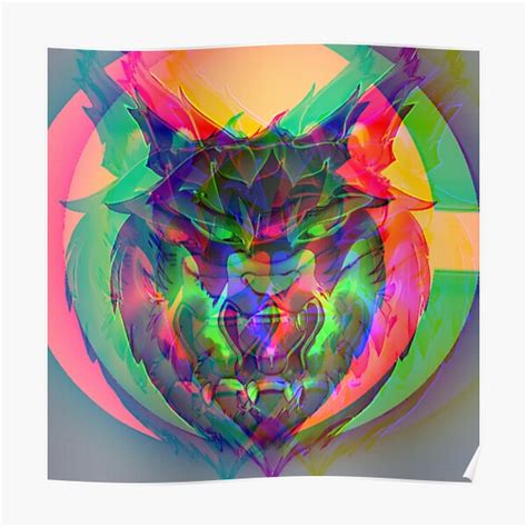 Alpha Pack Leader Wolf Hypno Theme Poster For Sale By Vikingtshirts