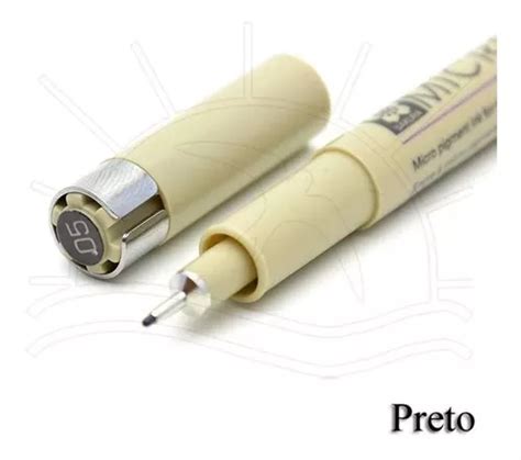 Caneta Sakura Nankin Pigma Micron 05 0 45mm Cinza Light Cor Da Tinta