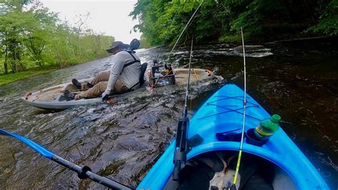 What We Do For Smallmouth Bass Kayak River Fishing YouTube